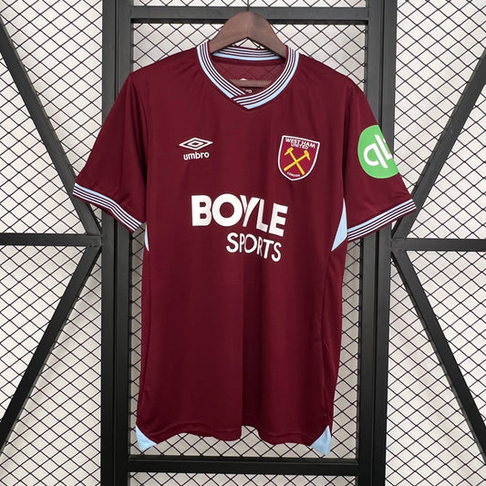 25/26 West Ham United Home Soccer Fan Jersey