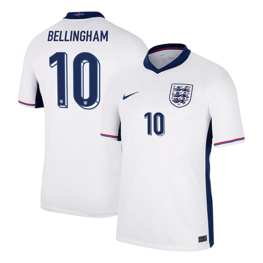 BELLINGHAM #10 England Home Soccer Jersey EURO 2024