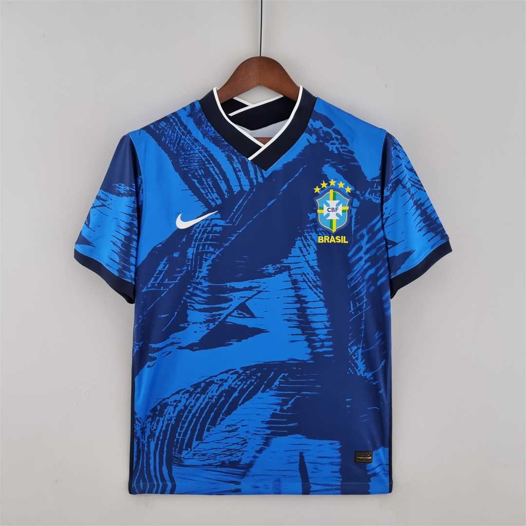2022 World Cup Brazil classic blue Soccer Fan Jersey