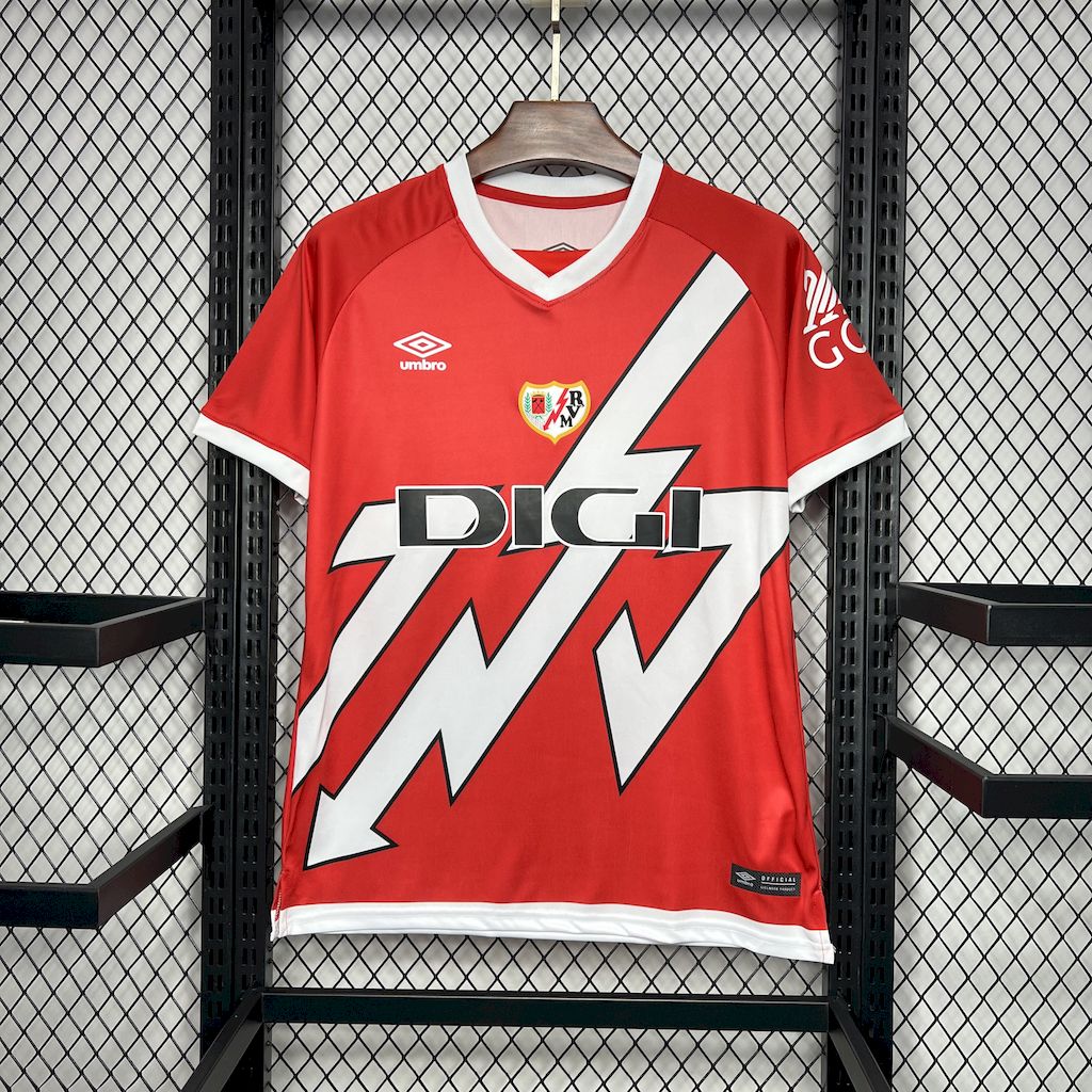 24/25 Rayo Vallecano Home red soccer Fan Jersey