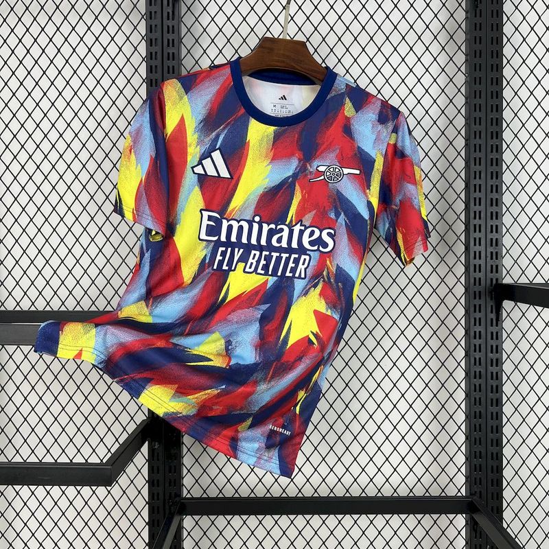 25/26 Arsenal Colorful Pre-Match training Fan Jersey