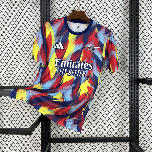 25/26 Arsenal Colorful Pre-Match training Fan Jersey