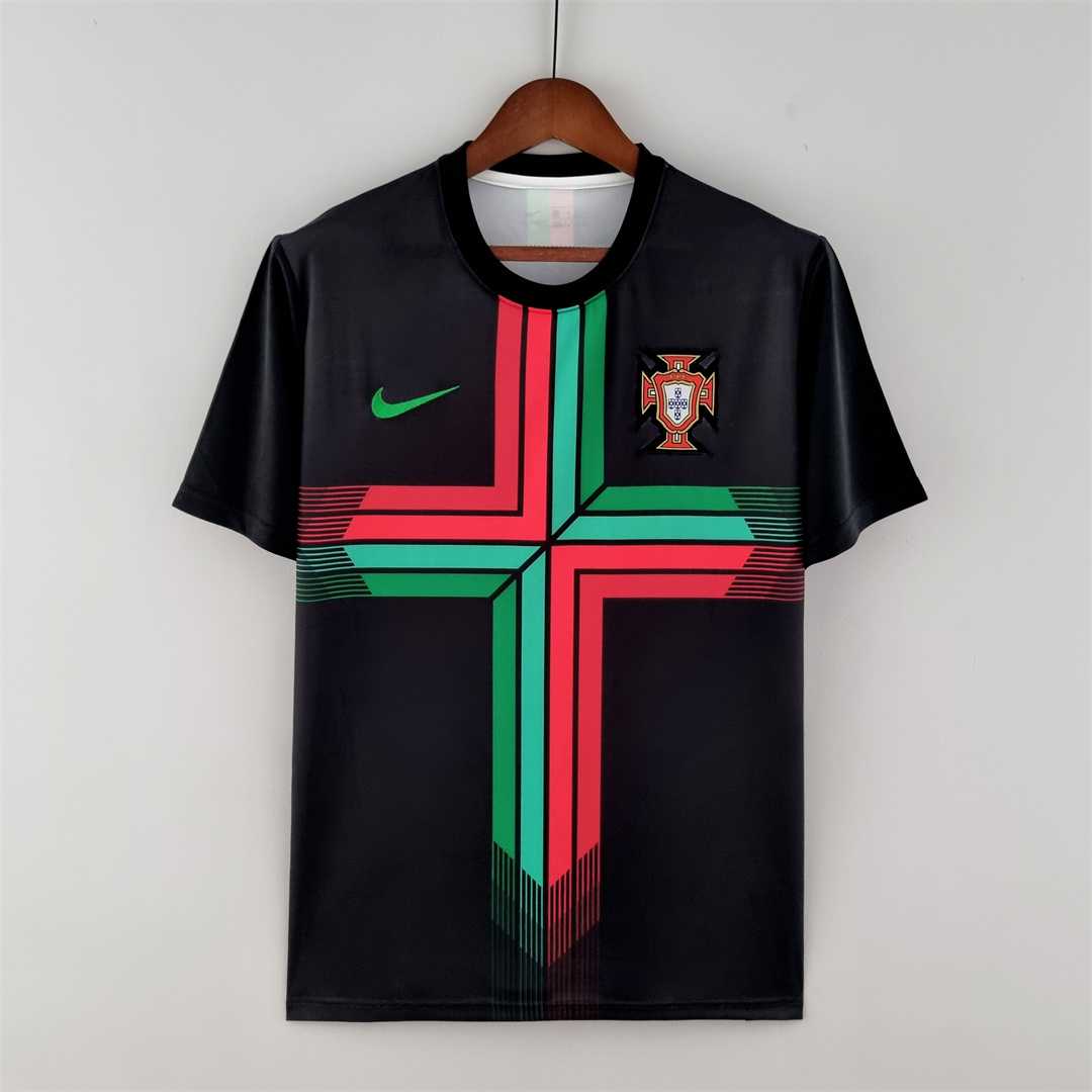 2022 World Cup Portugal concept black soccer Fan Jersey