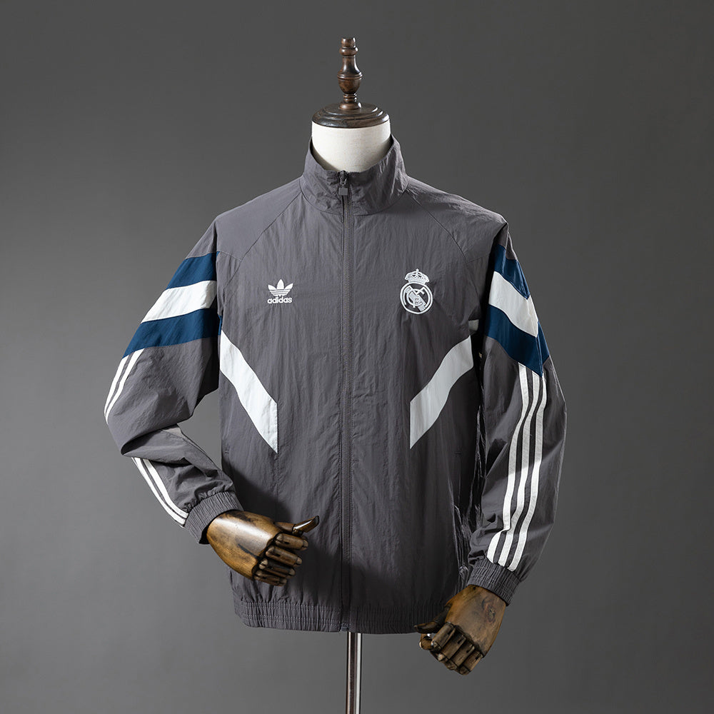 25/26 Real Madrid grey Windbreaker