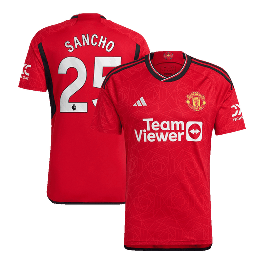 SANCHO #25 Manchester United Home Jersey 2023/24