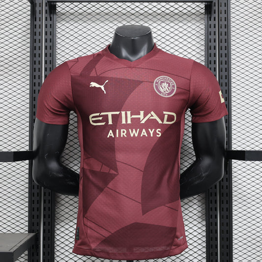 24/25 Manchester City Third Away red Player Fan Jersey