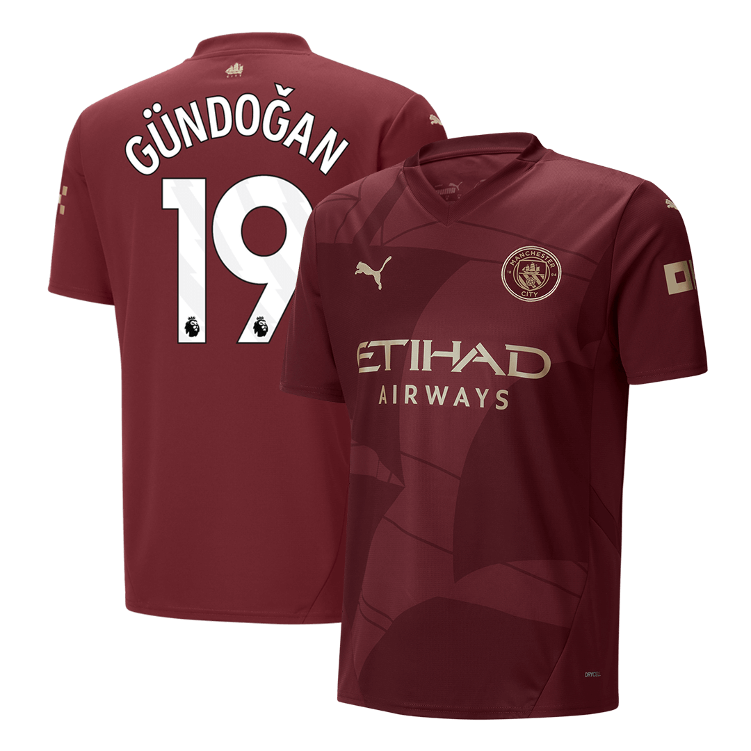 GUNDOGAN #19 Manchester City Third Away Soccer Jersey 2024