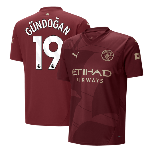 GUNDOGAN #19 Manchester City Third Away Soccer Jersey 2024