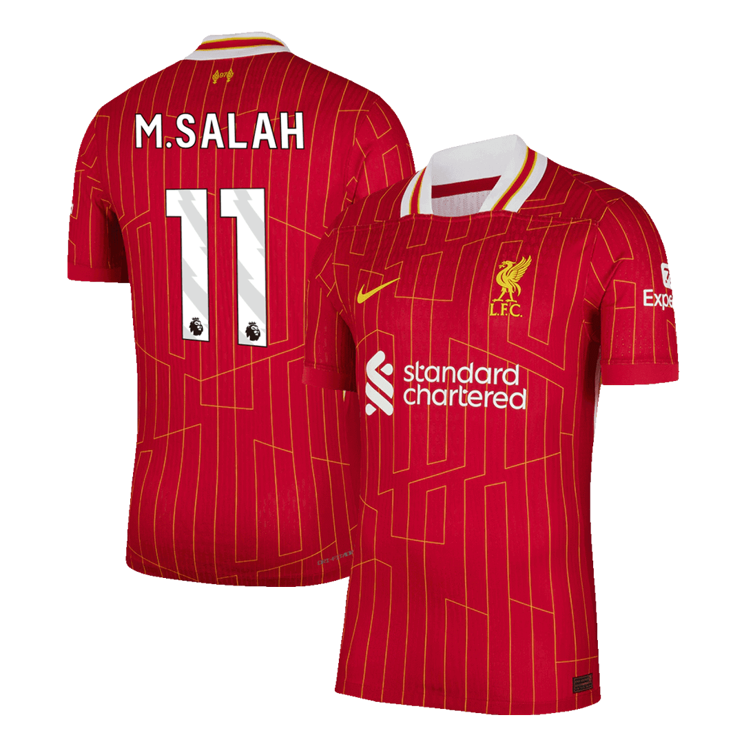 M.SALAH #11 Liverpool Home Premium Soccer Jersey 2024/25