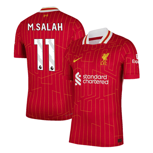 M.SALAH #11 Liverpool Home Premium Soccer Jersey 2024/25