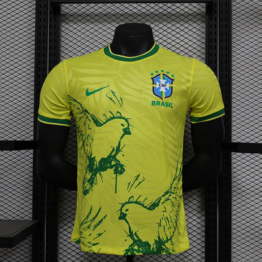 2024 Brazil yellow dove of peace Stadium Jersey