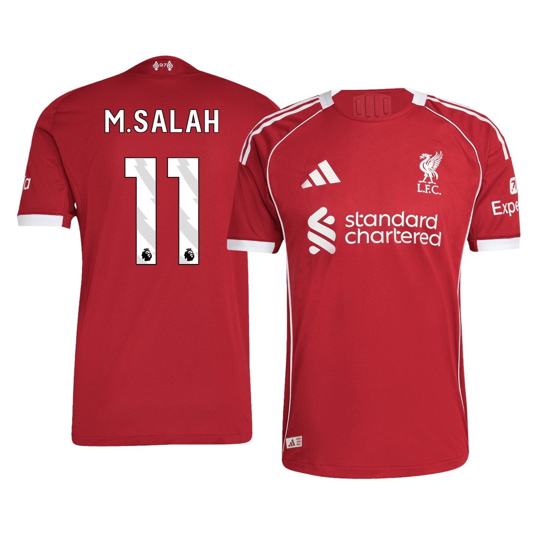 M.SALAH #11 Liverpool Home Premium Soccer Jersey 2025/26