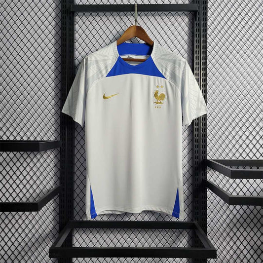 2022 World Cup France White Training Soccer Fan Jersey