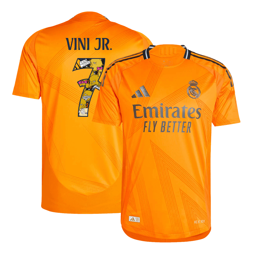 VINI JR. #7 Real Madrid Away Premium Soccer Jersey 2024/25 Bear Champ Font