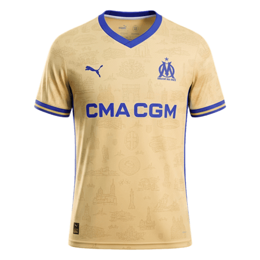Marseille Fourth Away Soccer Jersey 2025/26