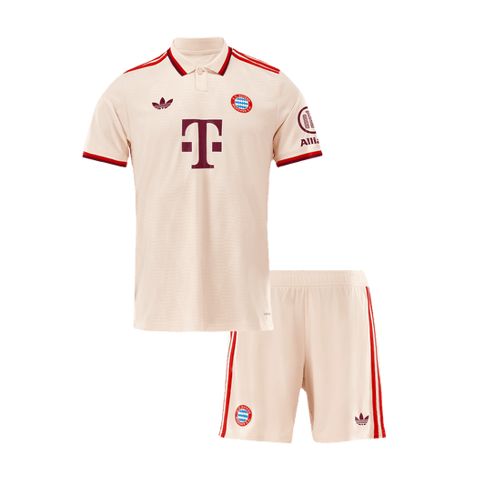 Bayern Munich Third Away Kids Soccer Jerseys Kit 2024/25 UCL