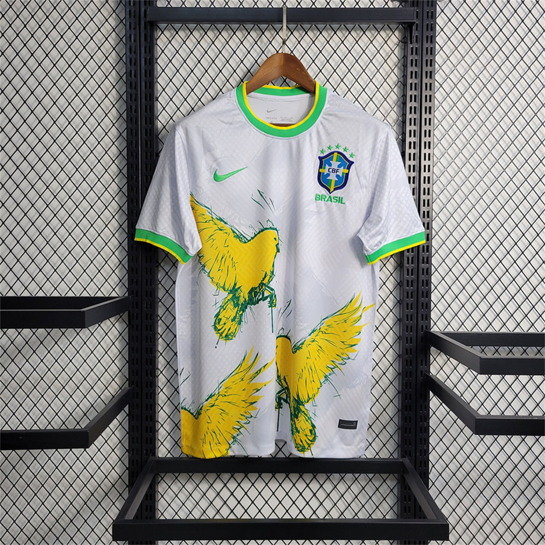 2023 Brazil White Pigeon Special Edition Soccer Fan Jersey