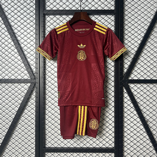 2025 Mexico Red Gold Cup Kids Fan Jersey