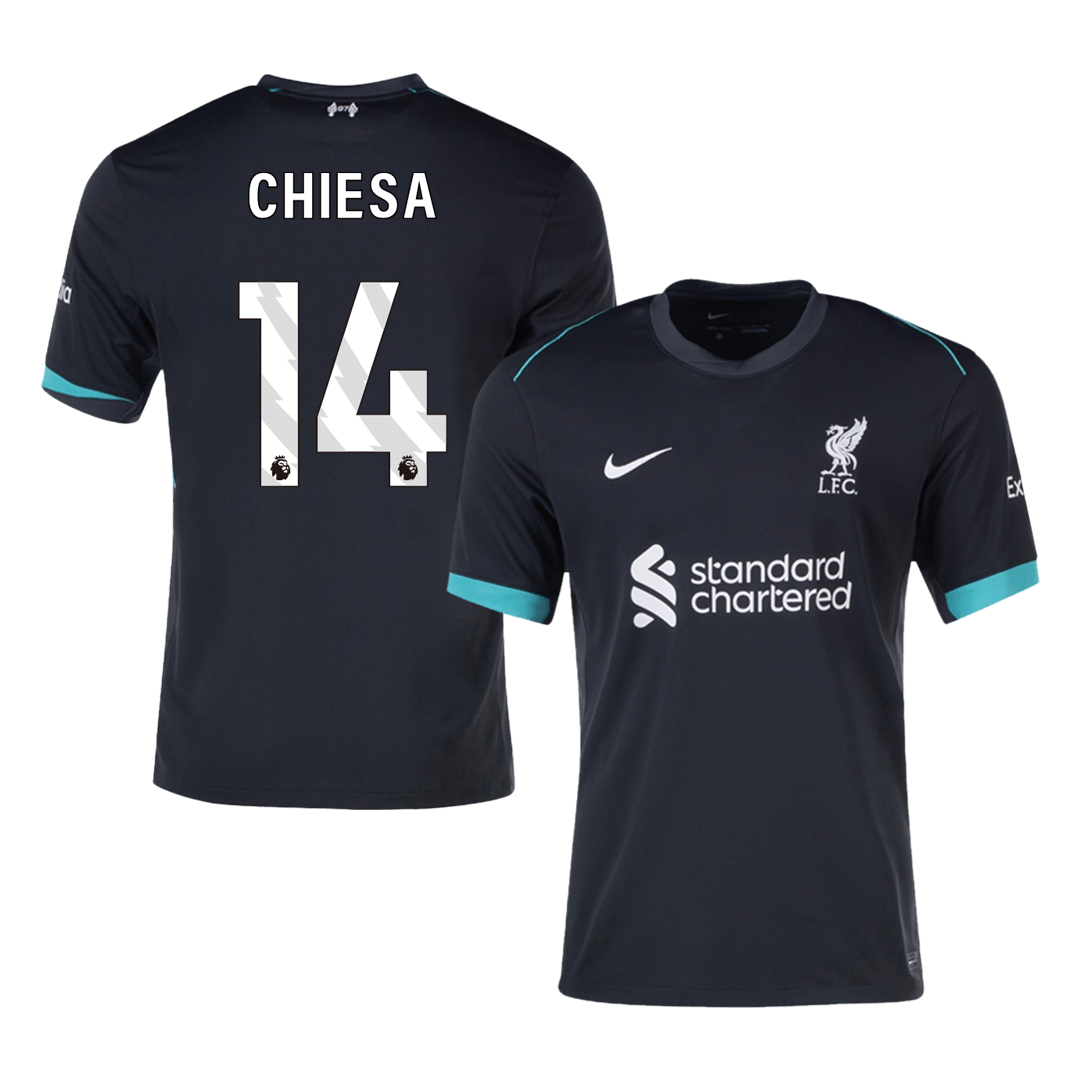CHIESA #14 Liverpool Away Soccer Jersey 2024