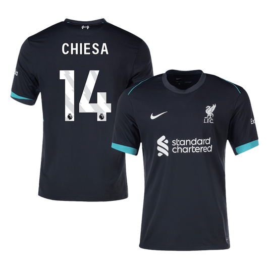 CHIESA #14 Liverpool Away Soccer Jersey 2024
