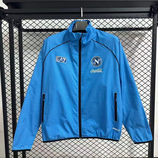 25/26 Napoli pad printed blue waterproof windbreaker