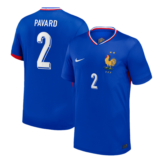 PAVARD #2 France Home Soccer Jersey 2024
