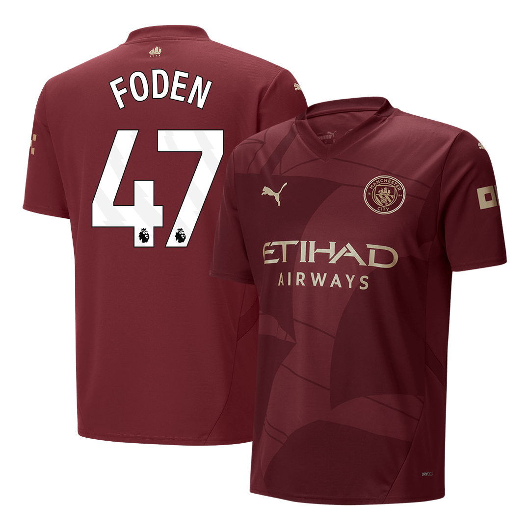 FODEN #47 Manchester City Third Away Soccer Jersey 2024