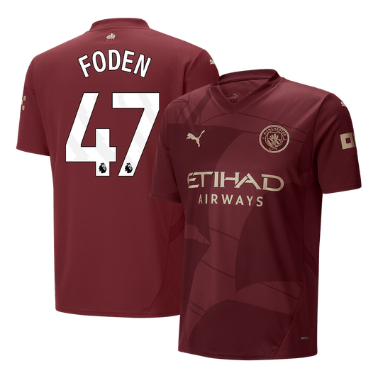 FODEN #47 Manchester City Third Away Soccer Jersey 2024