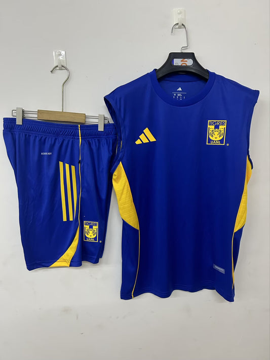 25/26 Tigres UANL Blue Vest Sleeveless training Fan Jersey