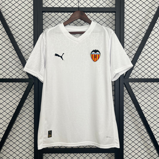 25/26 Valencia Home Soccer Fan Jersey