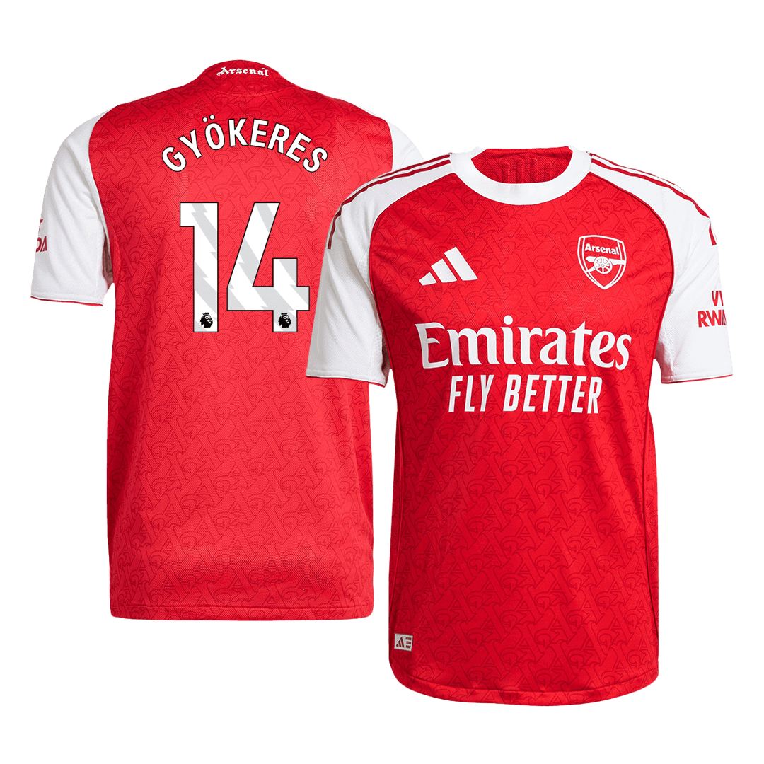 GYOKERES #14 Arsenal Home Premium Soccer Jersey 2025/26