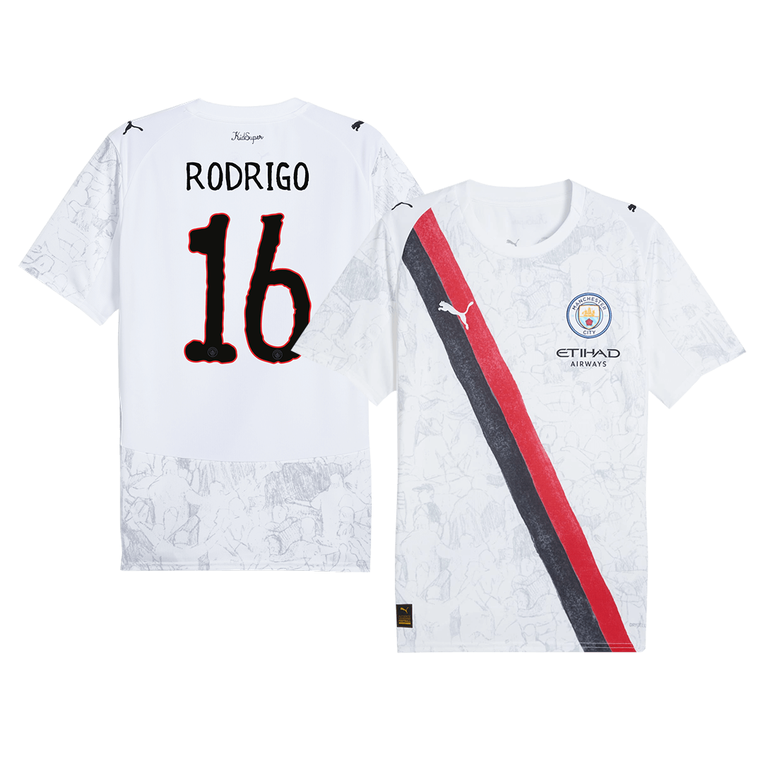 RODRIGO #16 Manchester City KidSuper Soccer Jersey 2025/26 Club World Cup