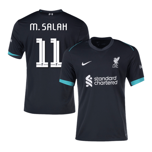 M.SALAH #11 Liverpool Away Soccer Jersey 2024 UCL