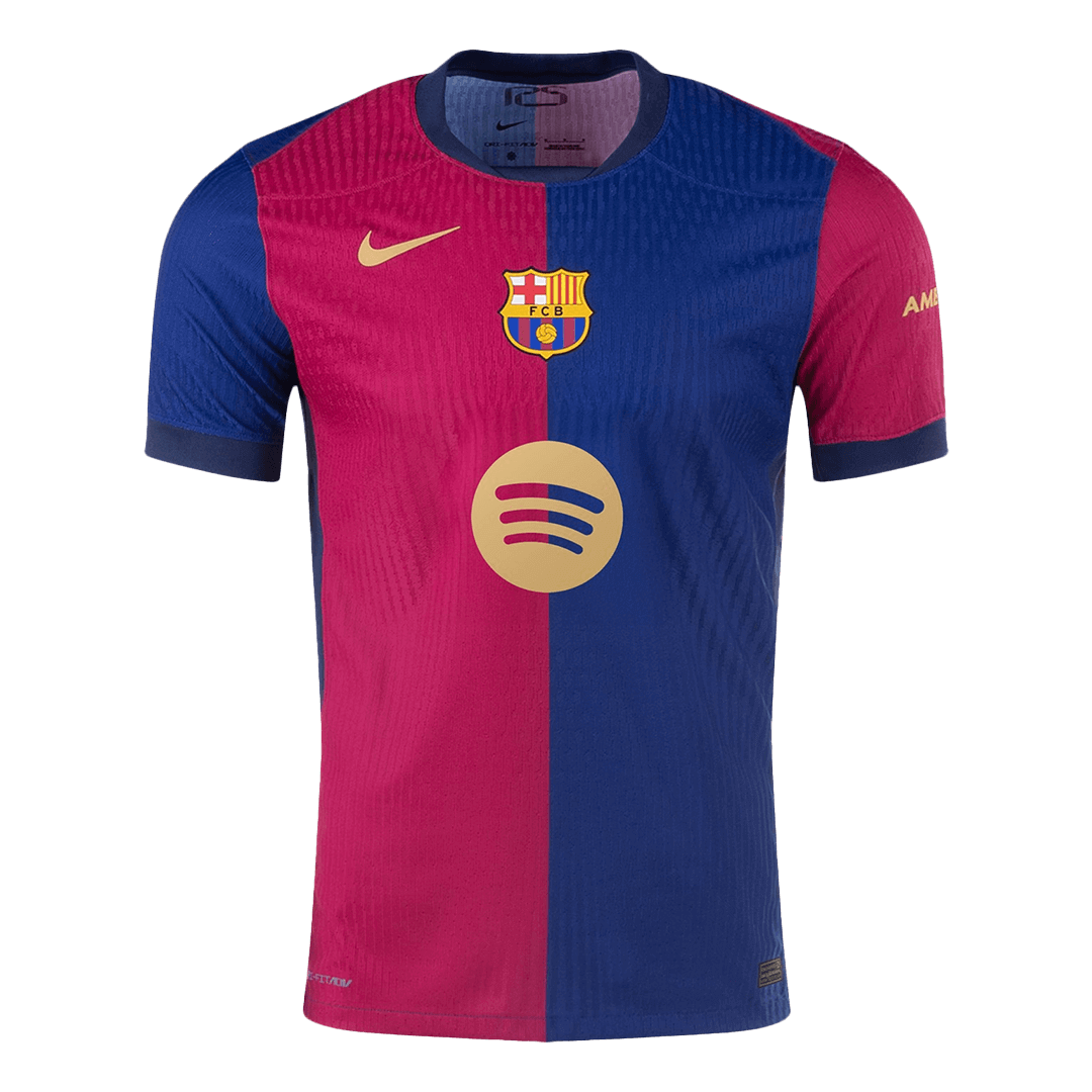 Barcelona Home Premium Soccer Jersey 2024/25 Spotify Logo Without Text