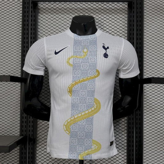 25/26 Tottenham White Gold Snake Edition Stadium Jersey