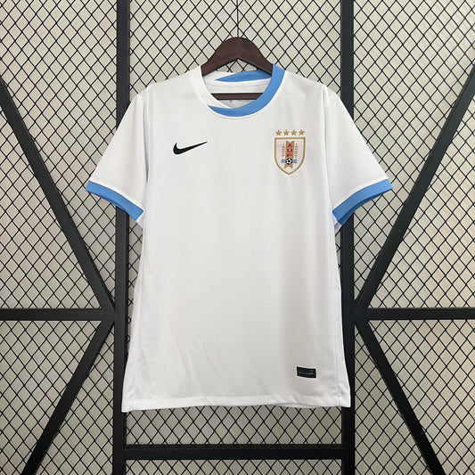2024 Uruguay Away White soccer Fan Jersey