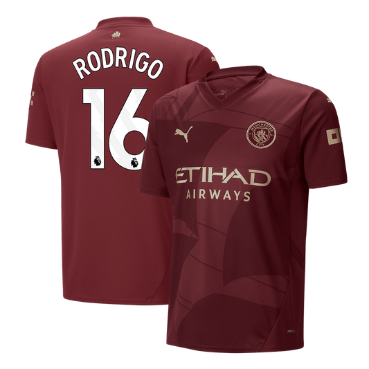 RODRIGO #16 Manchester City Third Away Soccer Jersey 2024