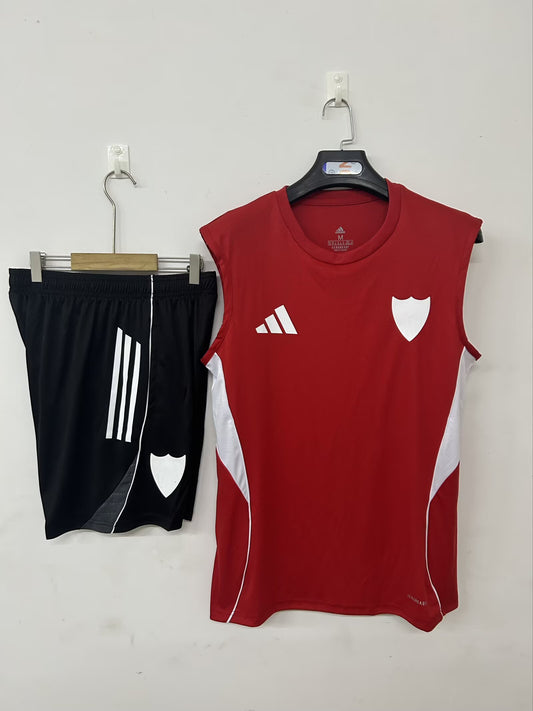 25/26 Athletic Bilbao Vest Sleeveless red Training Fan Jersey