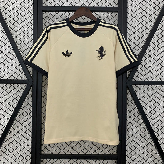 25/26 Juventus Beige Cotton T-shirt