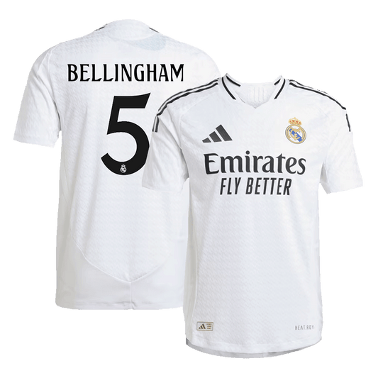 BELLINGHAM #5 Real Madrid Home Premium Soccer Jersey 2024/25