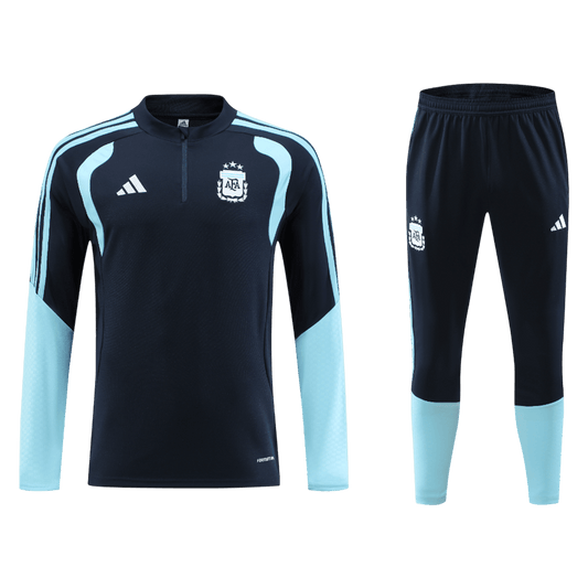 Argentina 1/4 Zip Tracksuit 2026 World Cup Kids Navy