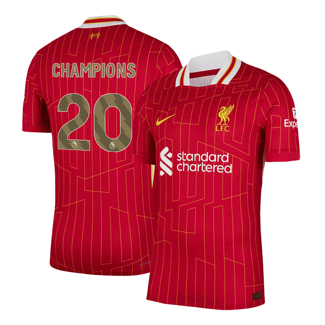 CHAMPIONS #20 Liverpool Home Premium Soccer Jersey 2024/25