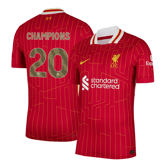 CHAMPIONS #20 Liverpool Home Premium Soccer Jersey 2024/25