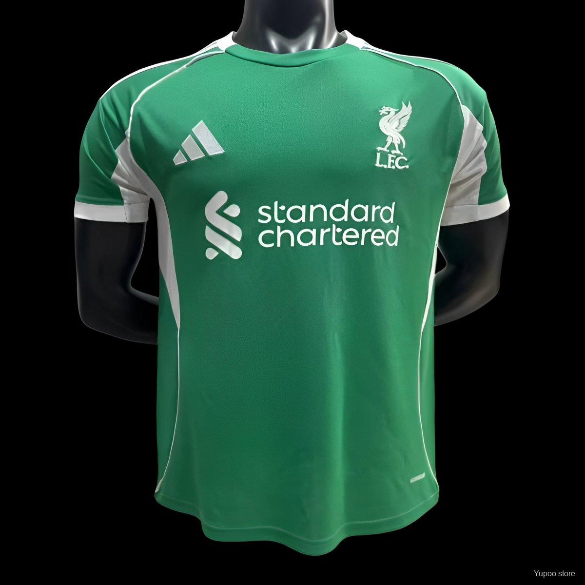 25/26 Liverpool Green Goalkeeper Stadium Jersey