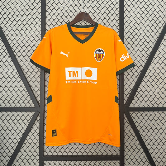 24/25 Valencia third away yellow soccer Fan Jersey