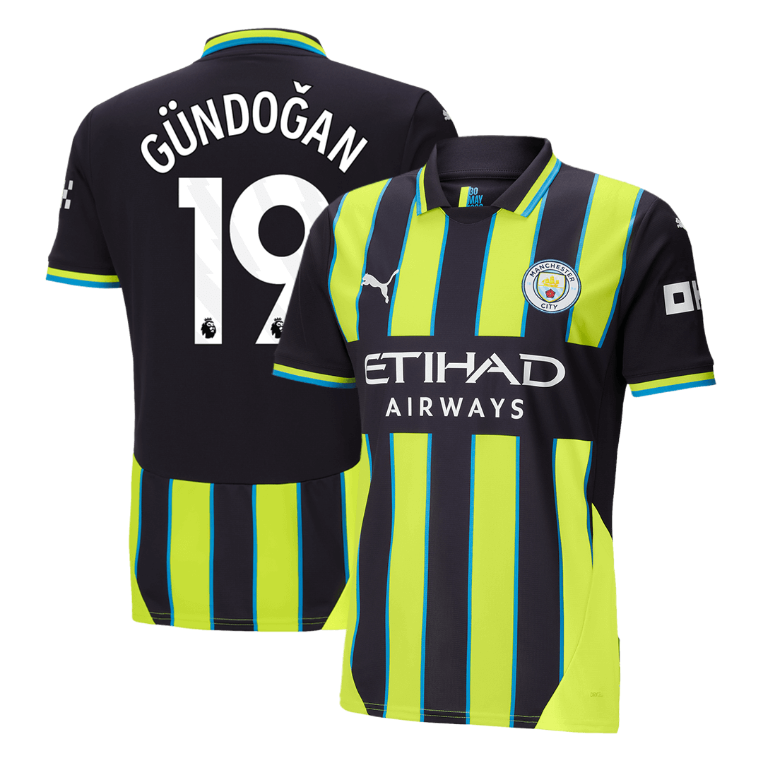 GUNDOGAN #19 Manchester City Away Soccer Jersey 2024