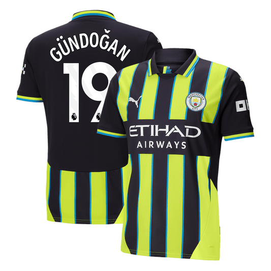GUNDOGAN #19 Manchester City Away Soccer Jersey 2024