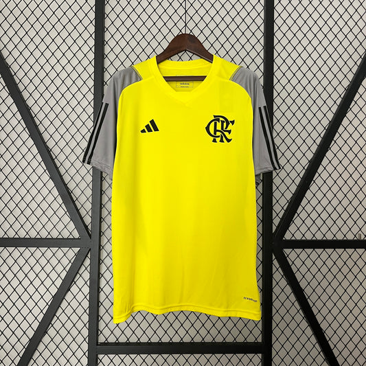 24/25 Flamengo Training Wear Yellow Fan Jersey