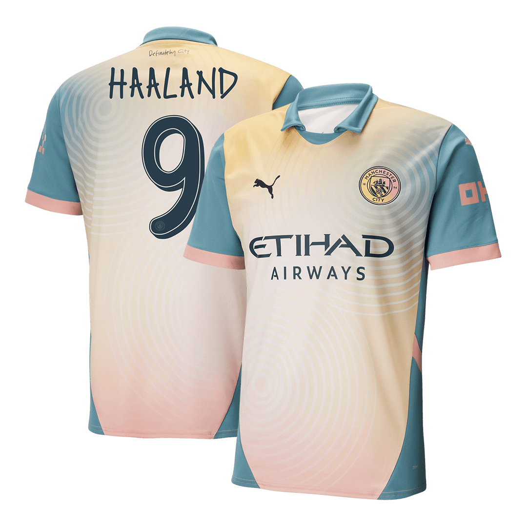 HAALAND #9 Manchester City Fourth Away Soccer Jersey 2024 Definitely City