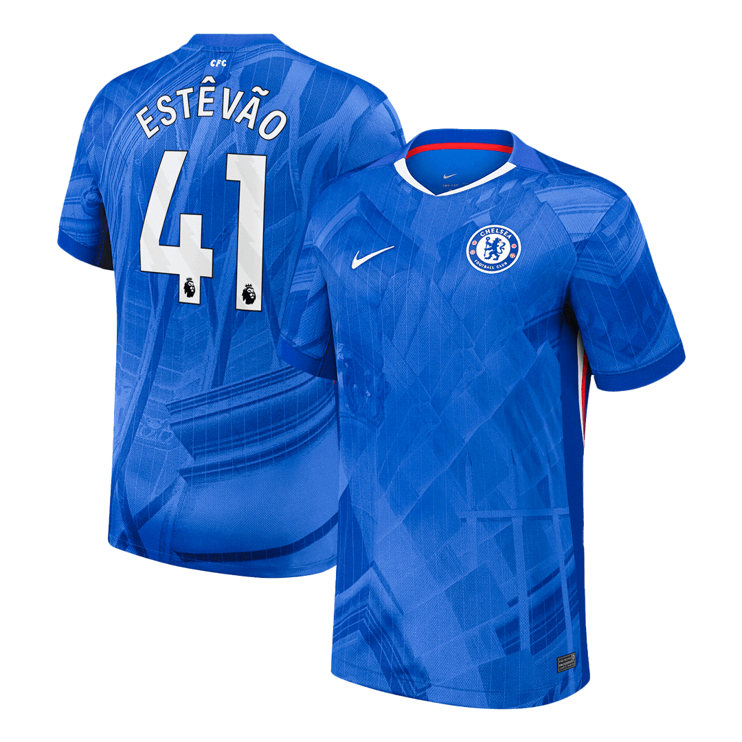 ESTEVAO #41 Chelsea Home Soccer Jersey 2025/26